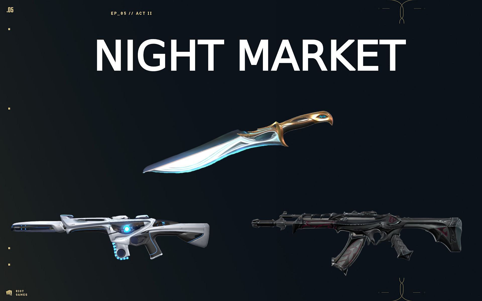 Valorant Night Market in Episode 5 Act 2 best skins (Image via Sportskeeda)