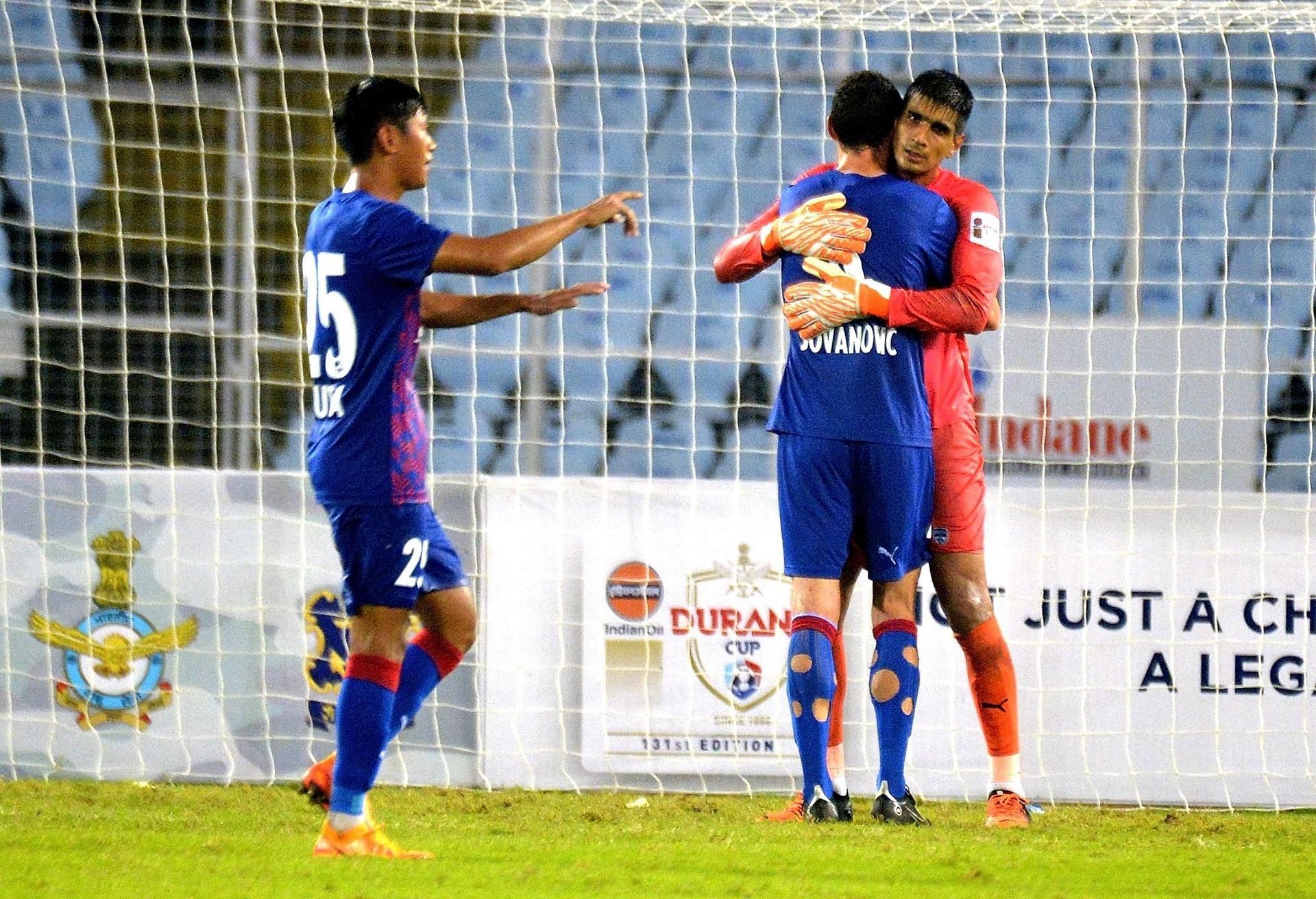 Bengaluru FC defeated Hyderabad FC in the 2022 Durand Cup semifinals. [Credits: Suman Chattopadhyay / www.imagesolutionr.in]
