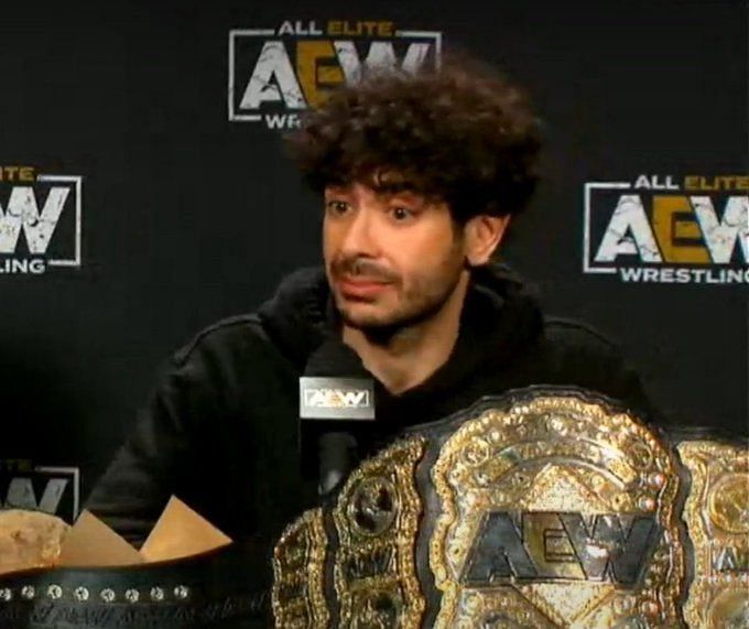 Twitter reacts to Tony Khan during awkward AEW media scrum