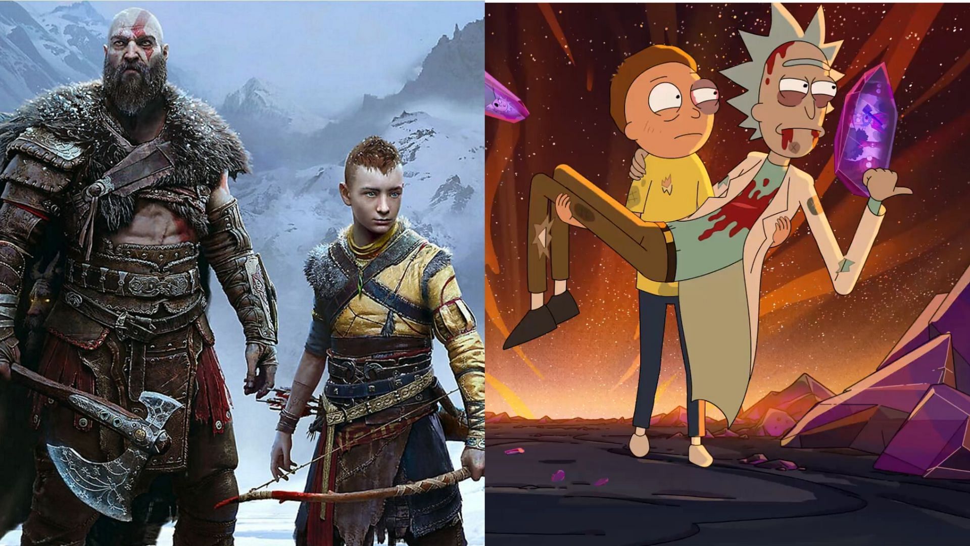 PlayStation faz parceria com Rick e Morty para promover God of War