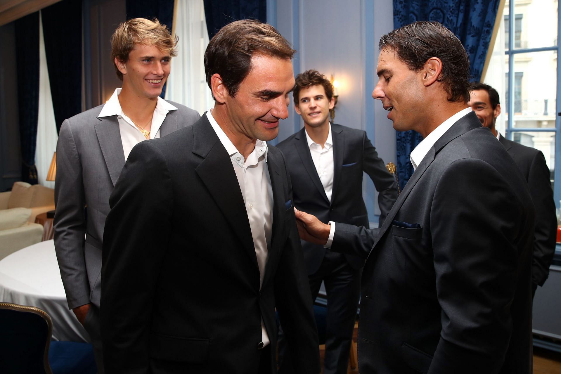 Federer and Nadat at the Laver Cup