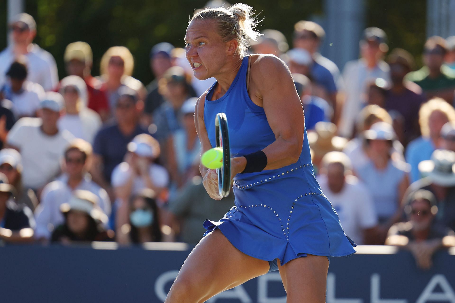 Kaia Kanepi at the 2022 US Open.