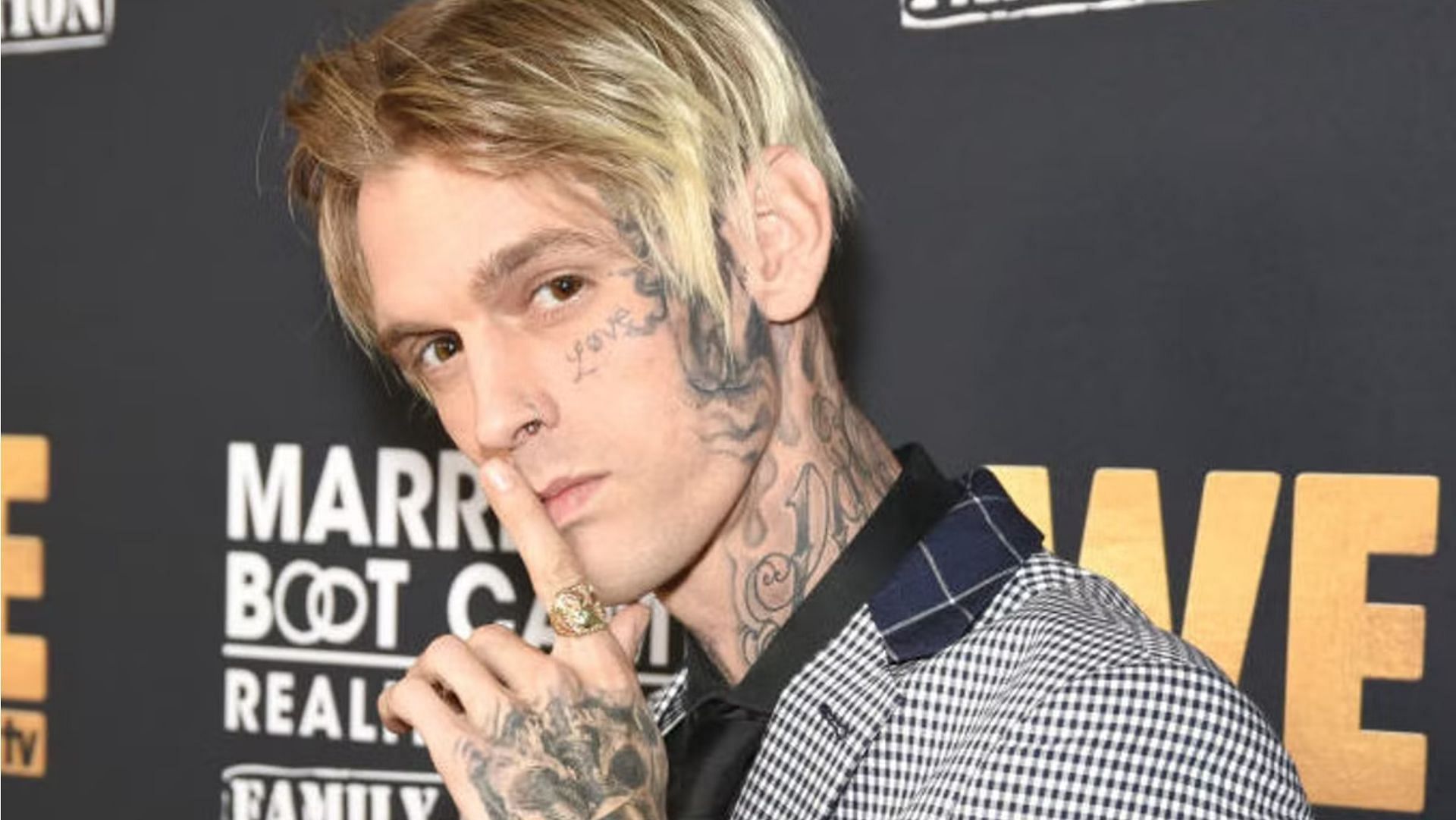 Aaron Carter has had a history of drug addiction. (Photo via Presley Ann/Getty Images)