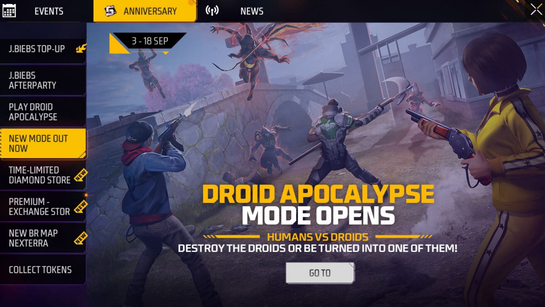Droid Apocalypse अभी उपलब्ध है (Image via Garena)