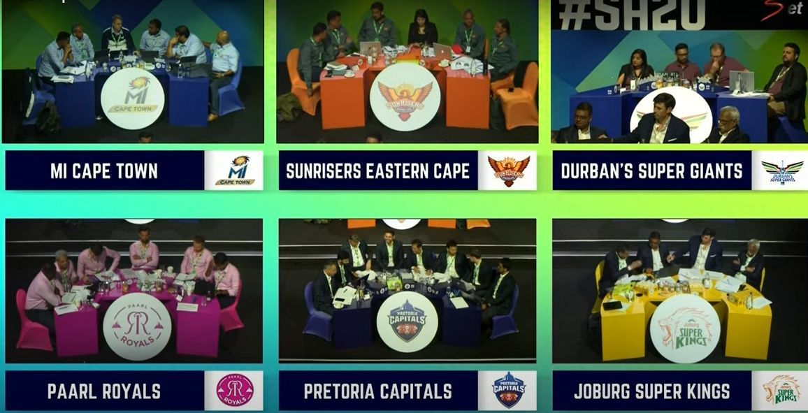 SA20 Full list of players signed by all 6 franchises for the South