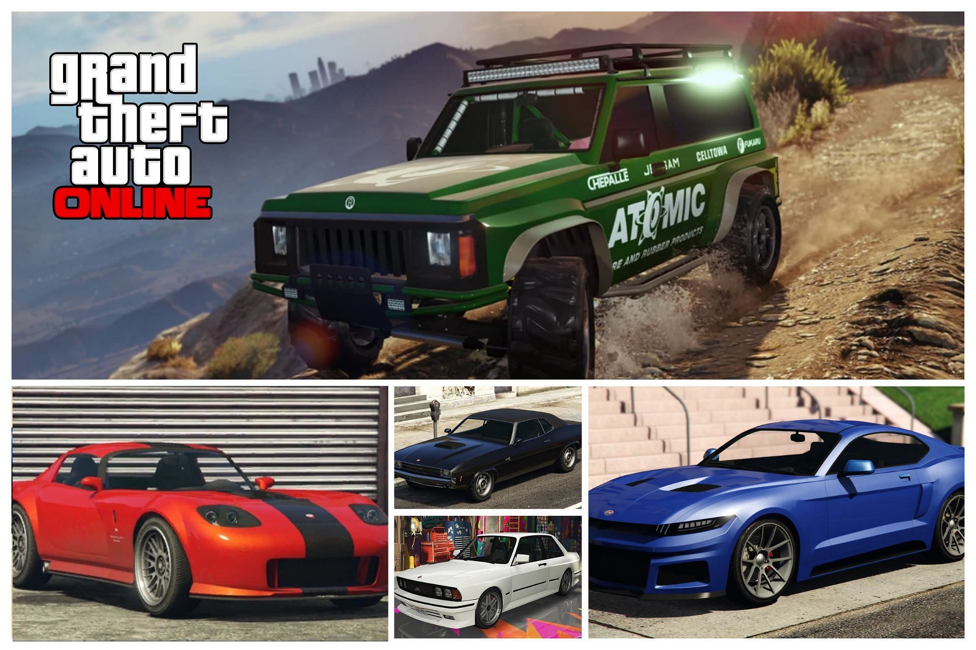 Five cars in GTA Online that custom car enthusiasts should look out for (Images via GTA Fandom)