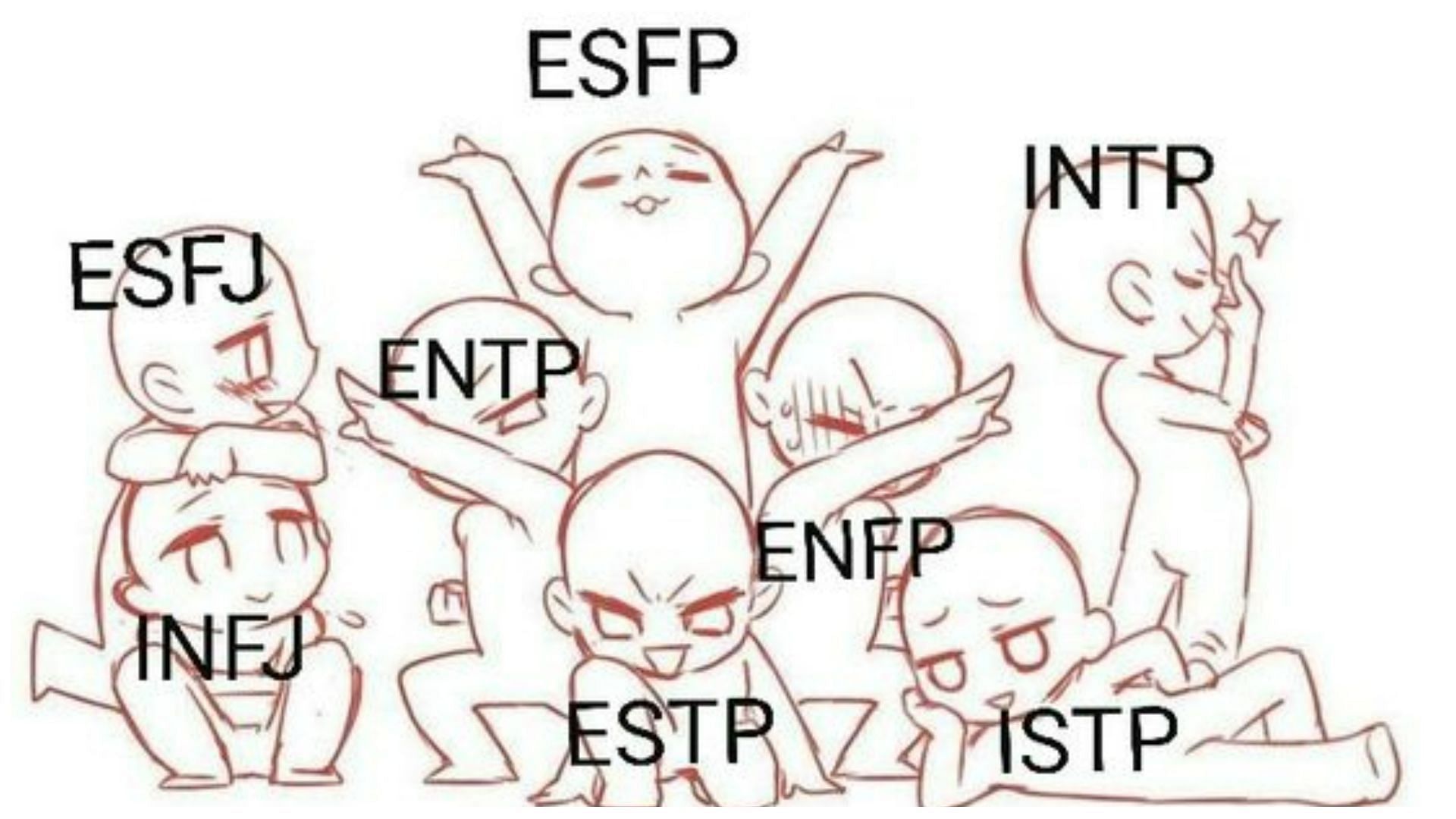 The MBTI Chemistry Quiz reveals how compatible you are with your friends (image via Pinterest/wilT Ta)