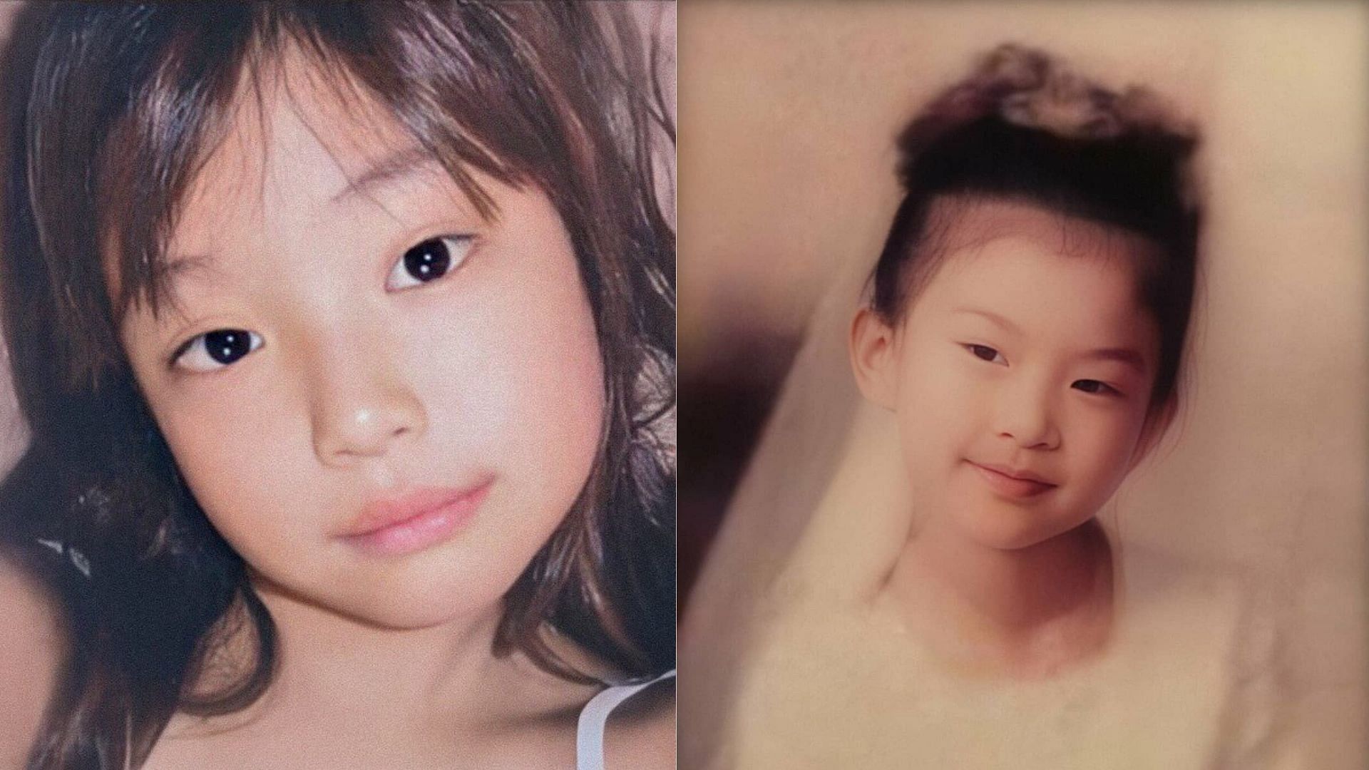 Baby pictures of Jennie and Rose (Image via Twitter/jenniethinker and Twitter/ROSEVotingTeam)