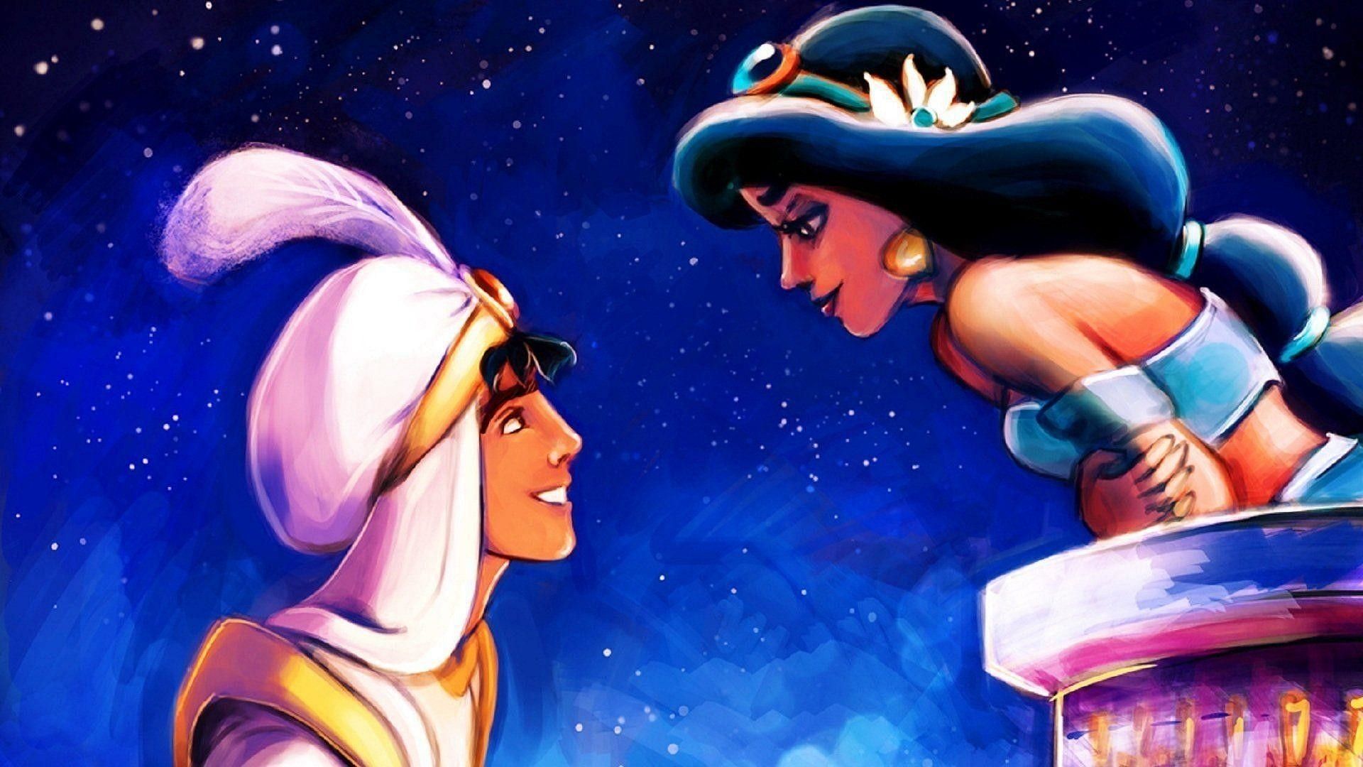 Aladdin and Jasmine (Image via Disney)
