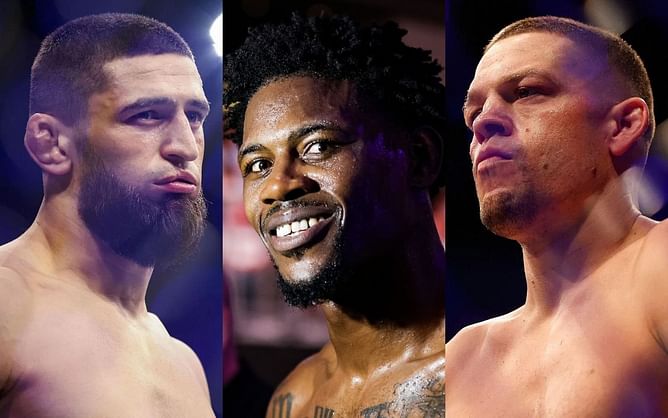 "Trying so hard to sell this mid card" - Fans and fighters react to backstage brawl between Khamzat Chimaev, Kevin Holland, and Nate Diaz that led to cancelation of UFC 279 presser
