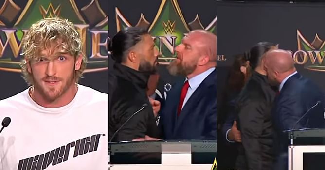 WWE Crown Jewel Press Conference Roundup - Logan Paul's embarrassing four-word comment goes viral, Roman Reigns shares an interesting moment with Triple H, and more