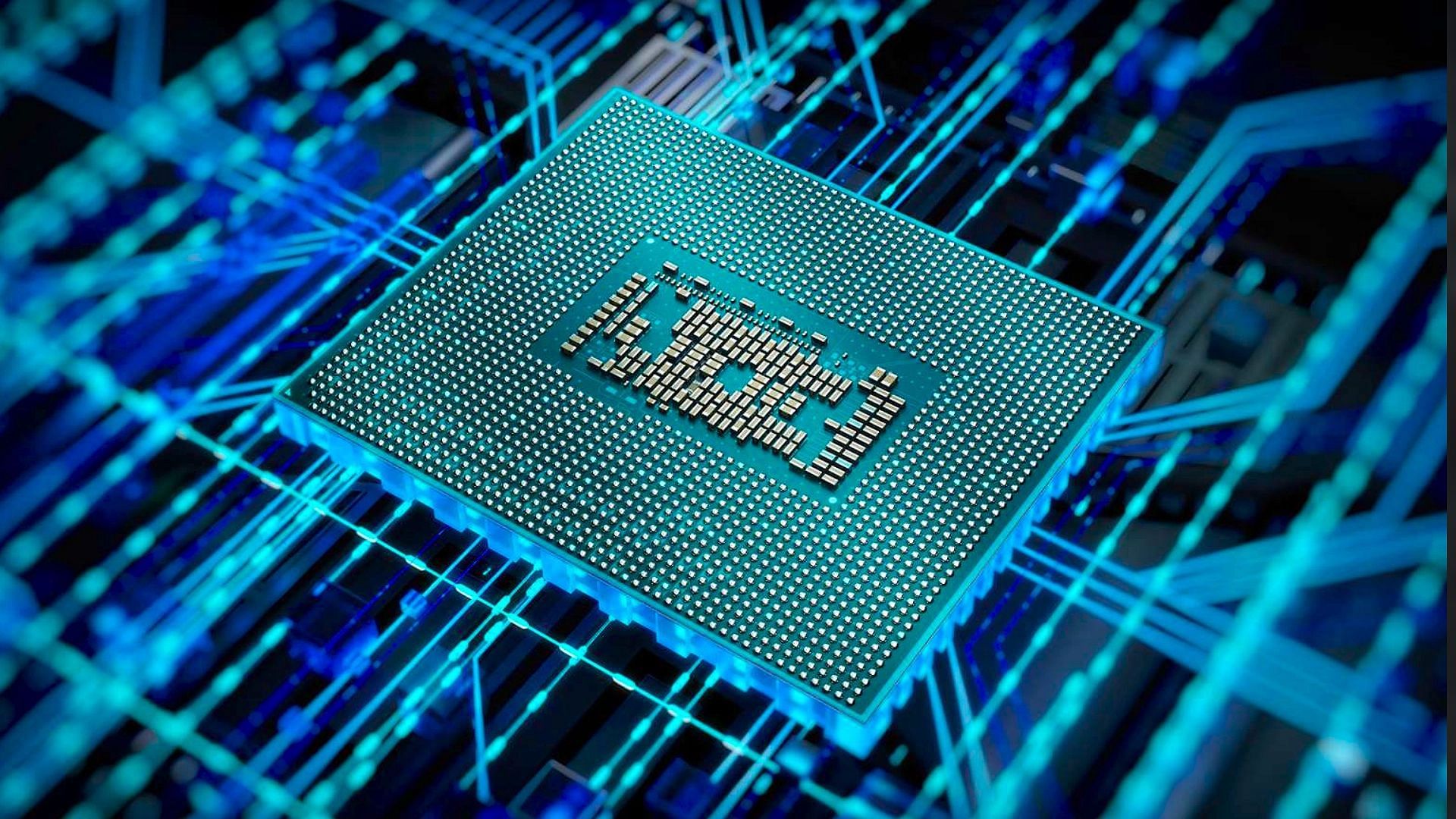 SMDs and connectivity pins on the substrate of a Raptor Lake CPU (Image via Intel)