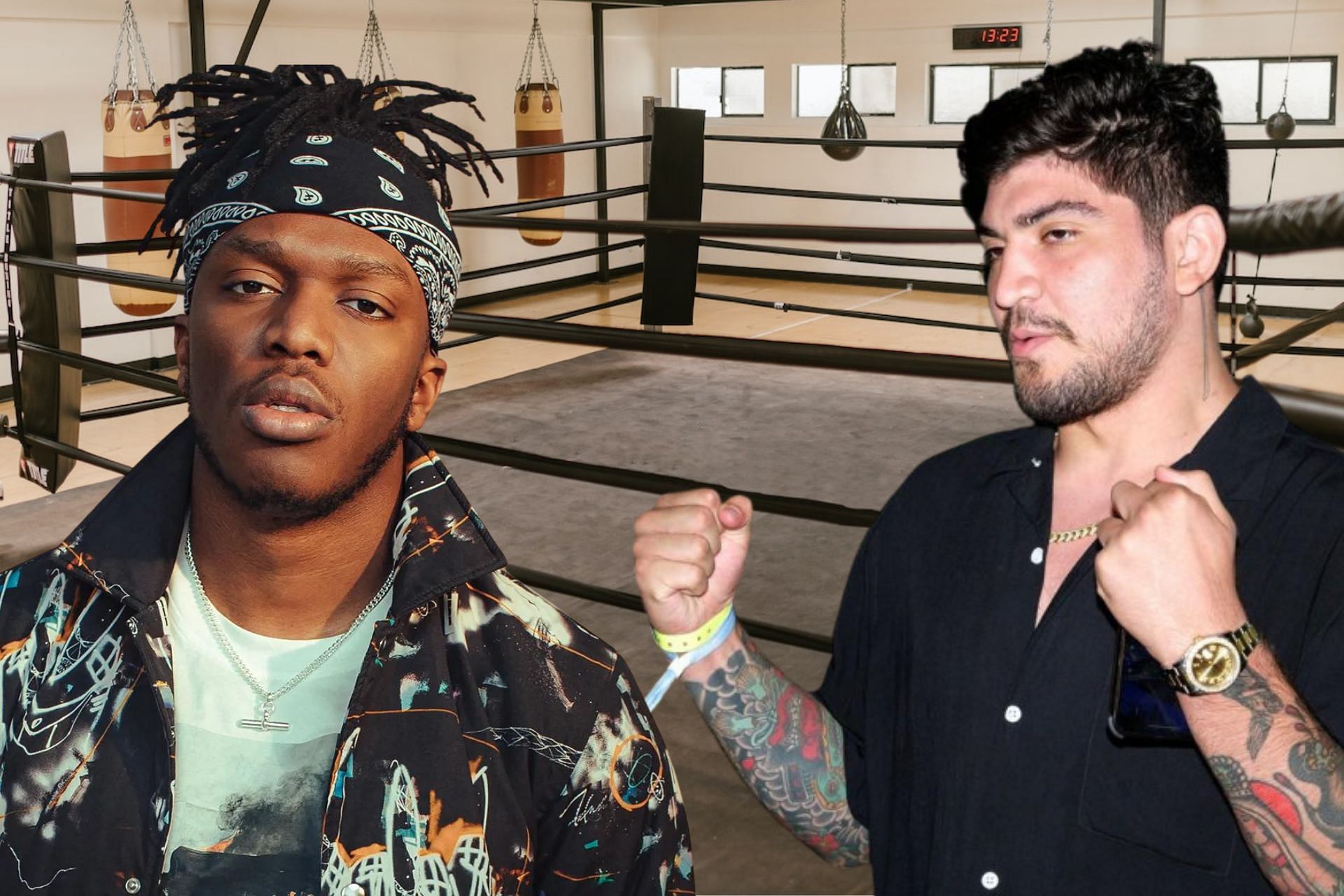 KSI and Dillon Danis make a bet (Image via Sportskeeda)