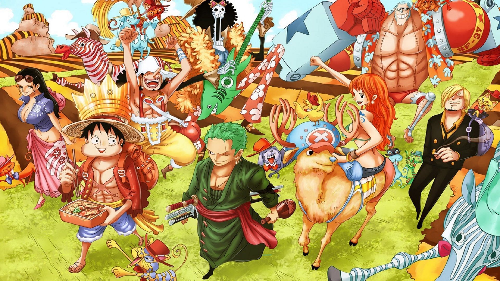 The Strawhat Pirates&#039; organization is very similar to the one of the Red Hair Pirates (Image via Eiichiro Oda/Shueisha, One Piece)