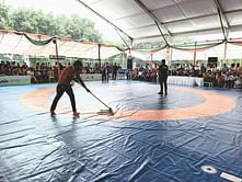 Budding wrestlers battle waterlogging conditions during Federation Cup U17 bouts in Delhi