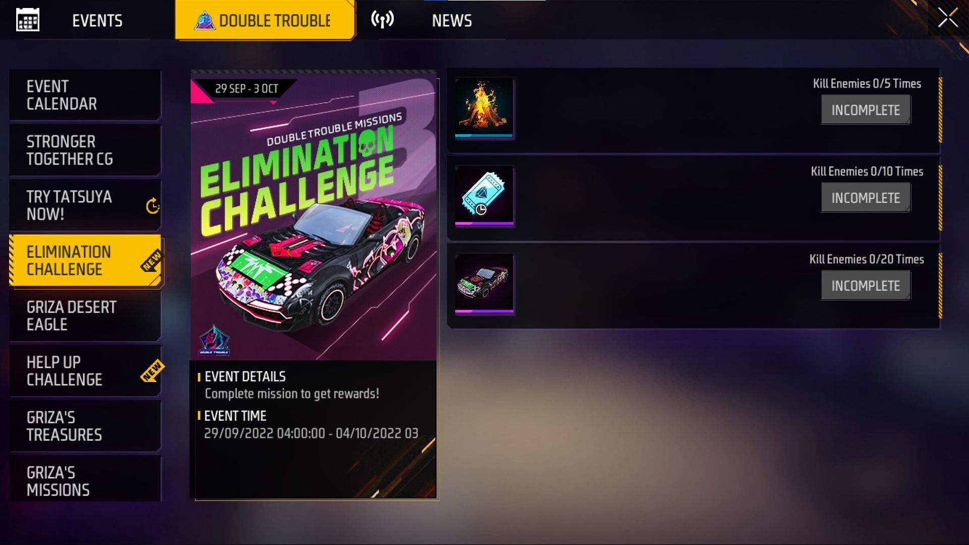 Click the claim button to get the rewards (Image via Garena)