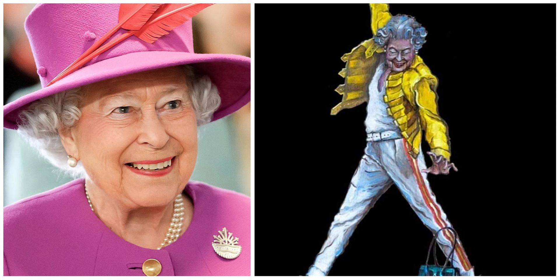 Fact Check: Is the viral picture of Queen Elizabeth II dressed as Freddie  Mercury by Banksy?