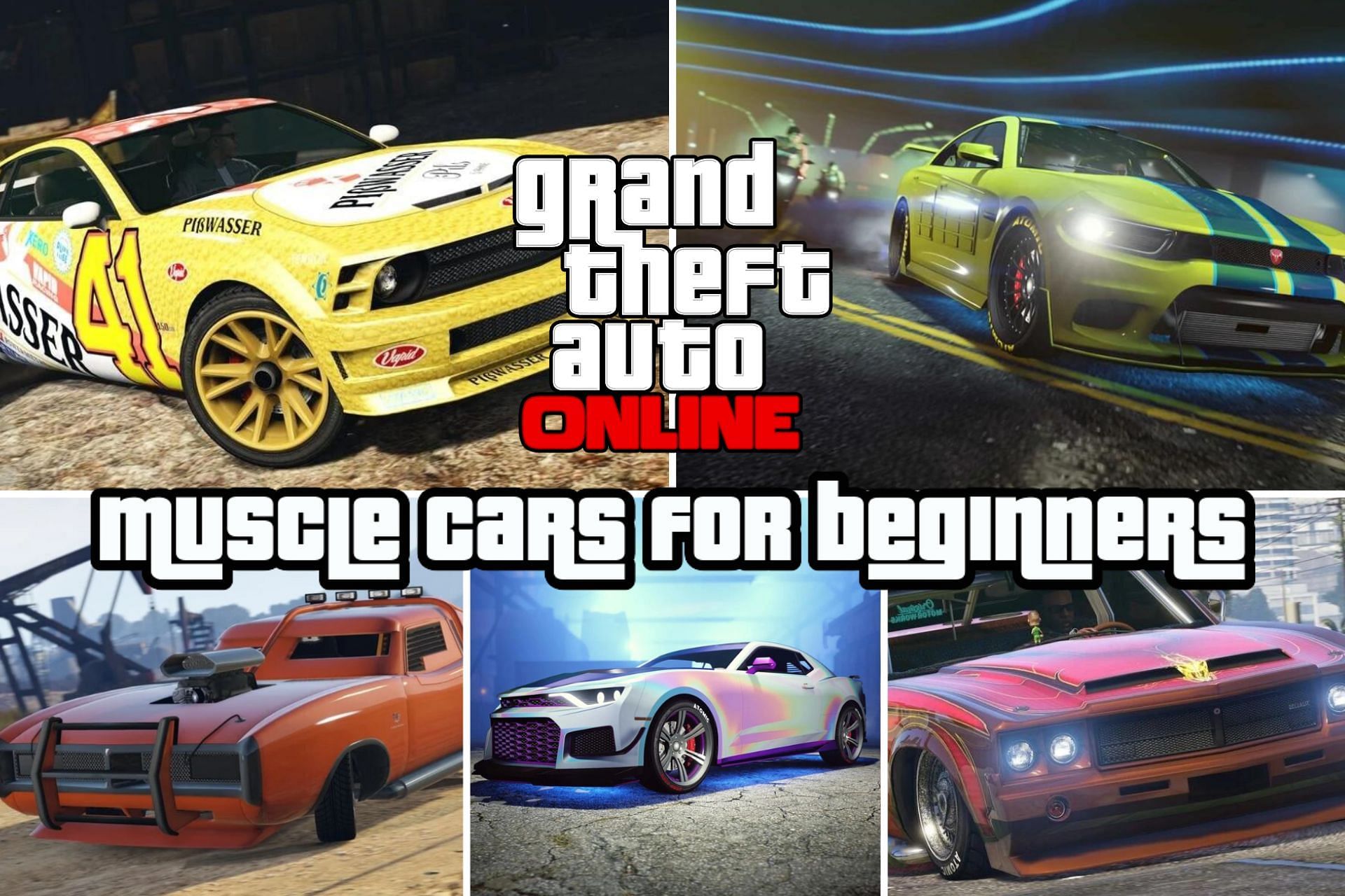 Beginners in GTA Online should look into these muscle cars (Images via GTA Fandom)