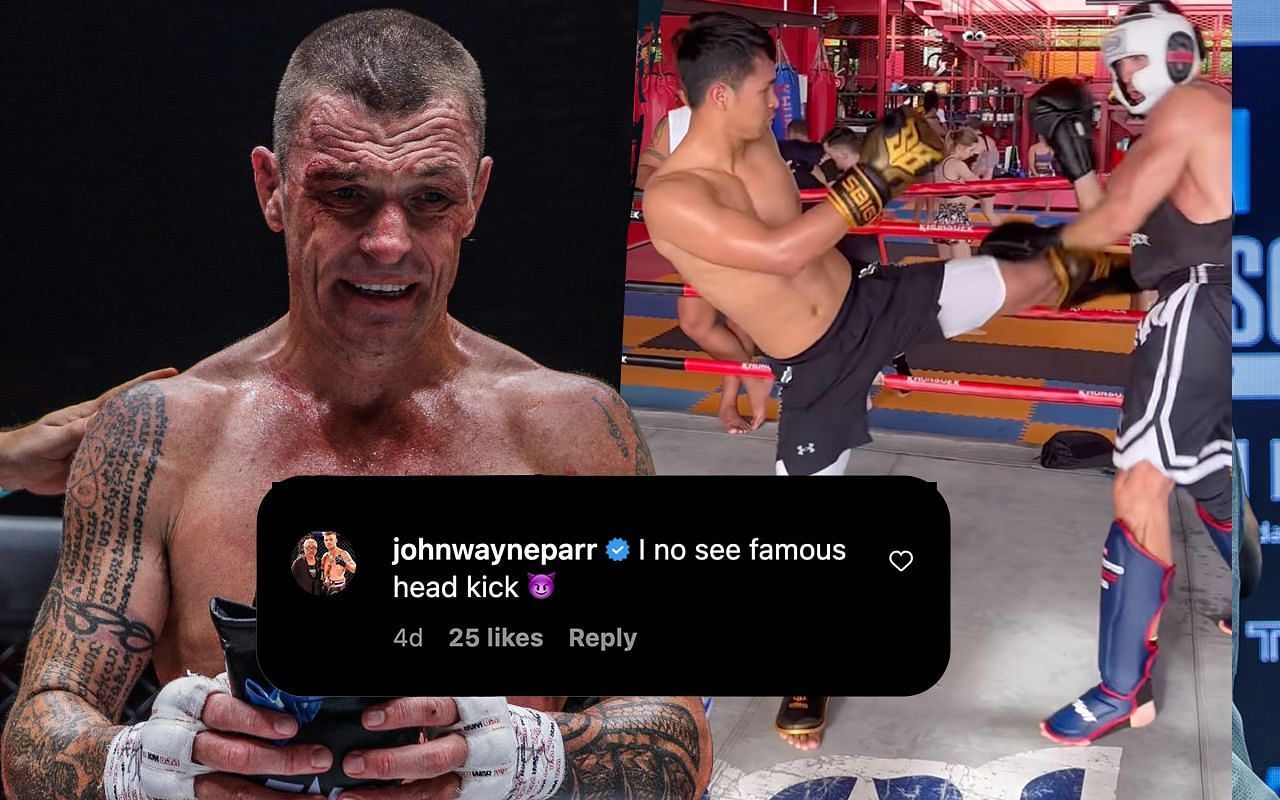 Even John Wayne Parr (L) is in awe of Superbon Singha Mawynn