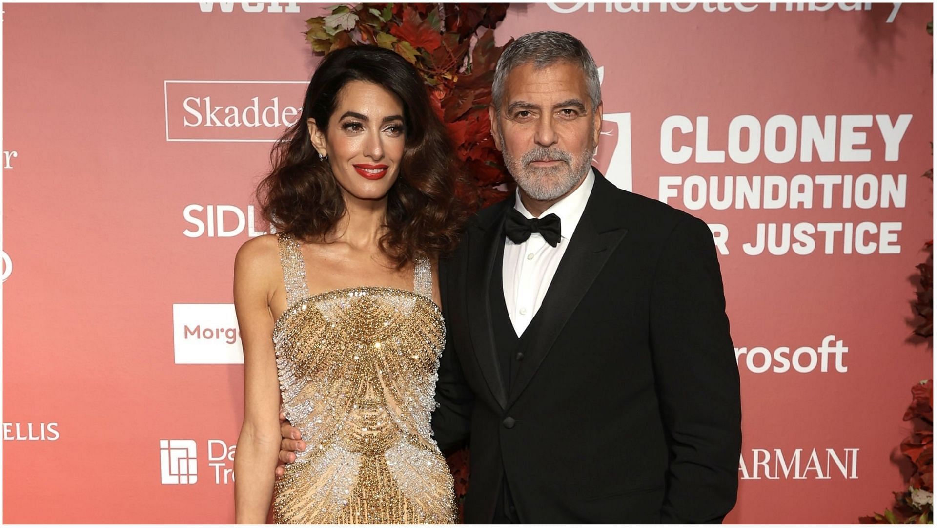 George Clooney praised his wife Amal Clooney (Image via Dimitrios Kambouris/Getty Images)