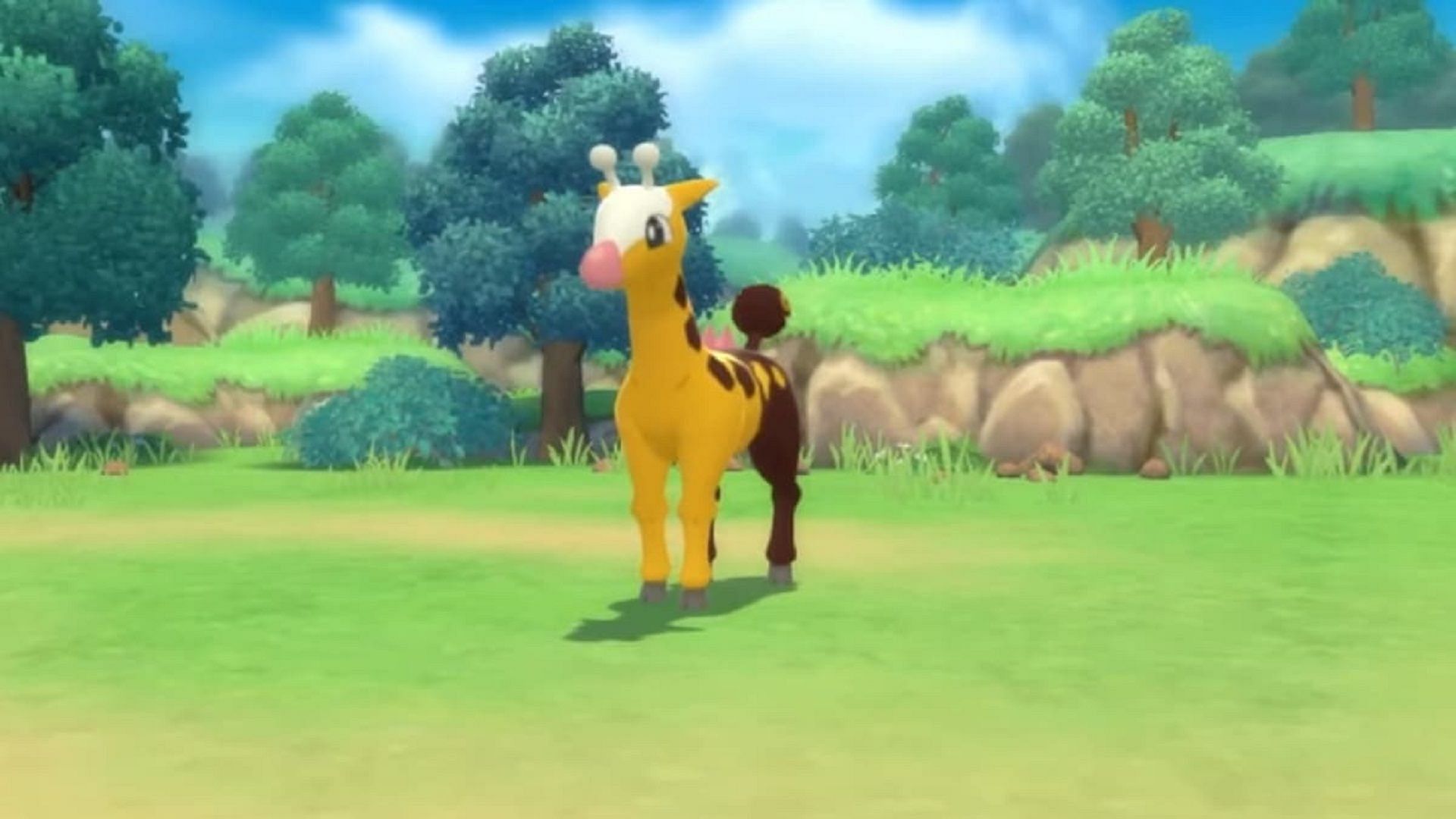 Girafarig as it appears in Brilliant Diamond and Shining Pearl (Image via Game Freak)