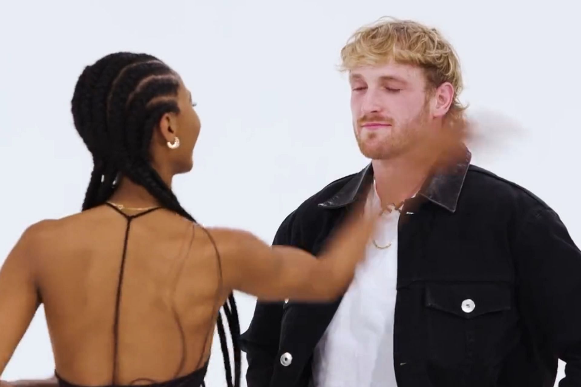 Logan Paul gets slapped by a female contestant (Image via Sportskeeda)