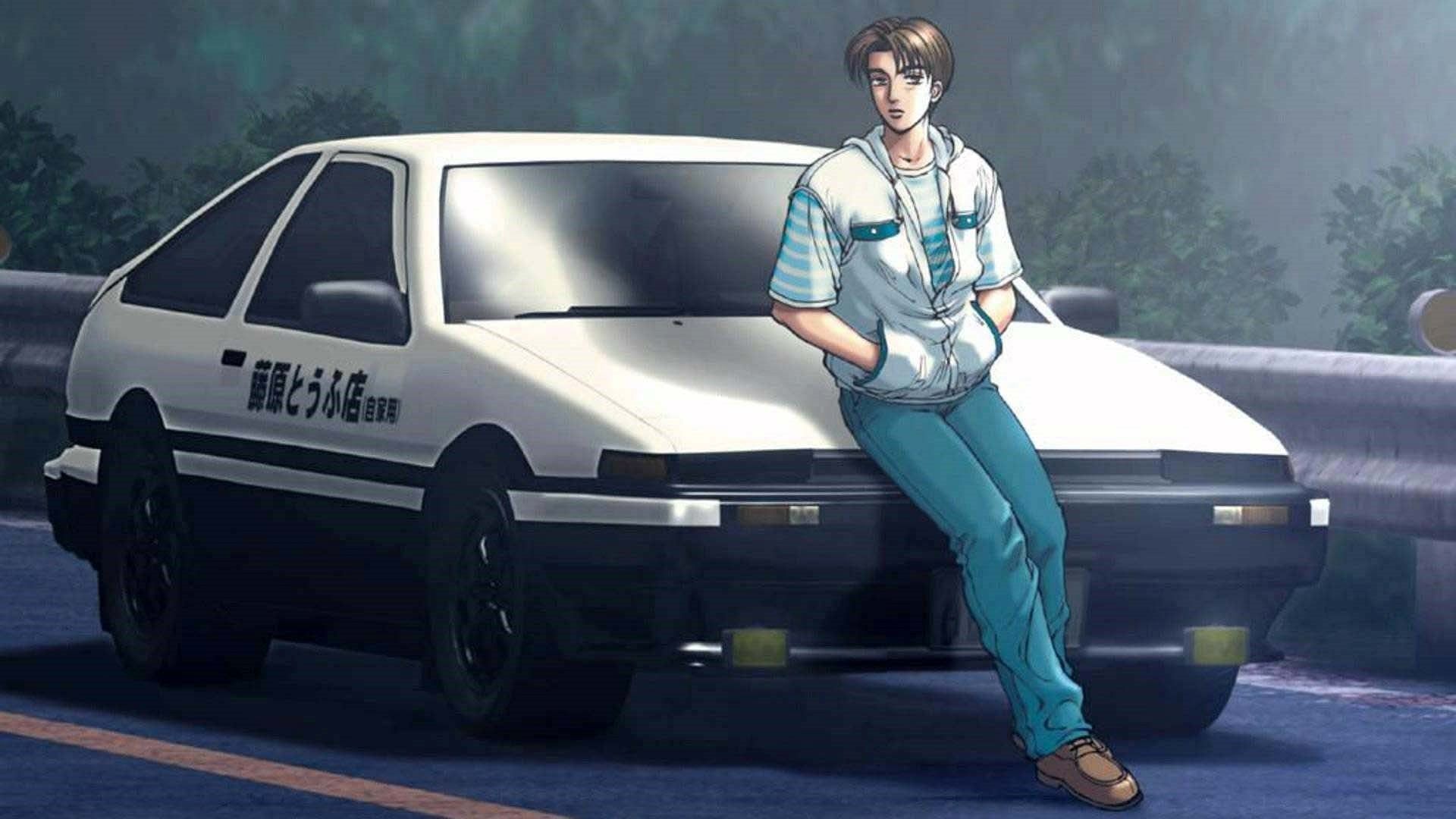 An iconic image associated with this racing anime