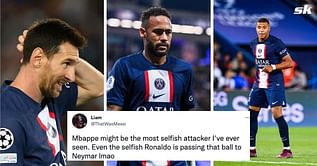 "Ridiculously selfish", "Ruined an insane MNM goal" - Fans enraged with PSG superstar Kylian Mbappe for refusing to pass to Neymar after incredible Lionel Messi run