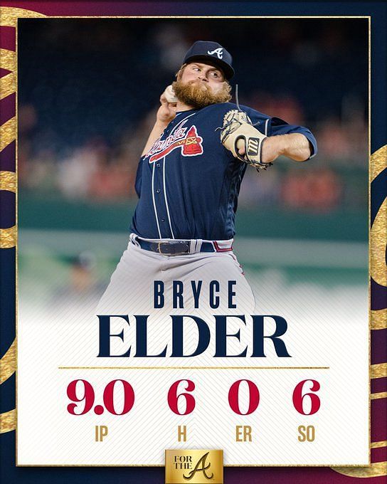 Rookie Bryce Elder's shutout tops memorable Braves day that began at White  House - The Athletic
