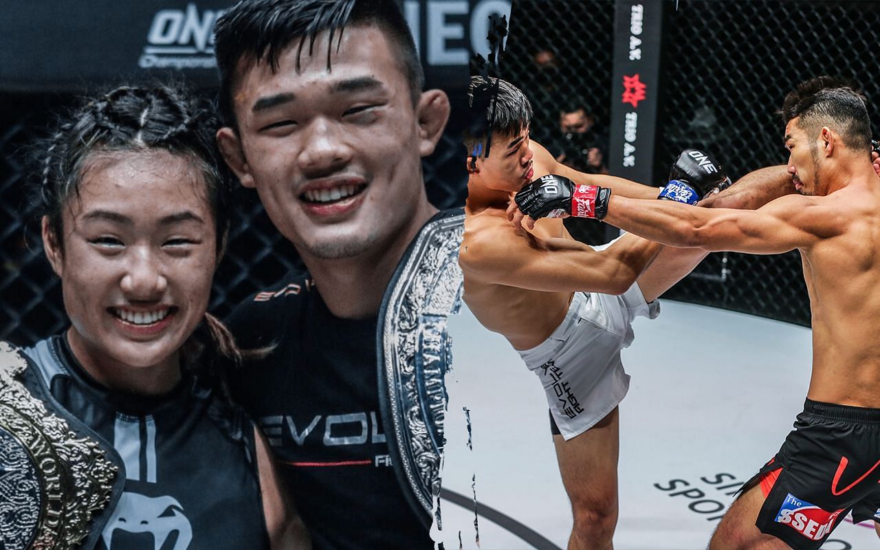 (left) Angela Lee says (right) Christan Lee received no damage at all from his latest world title bout against Ok Rae Yoon