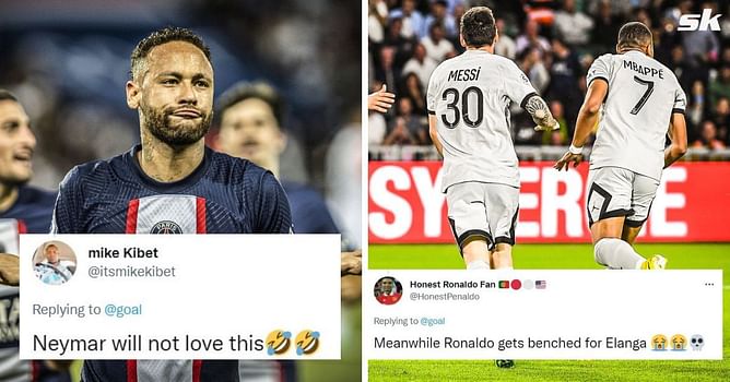 “Neymar will not love this,” “Meanwhile Ronaldo gets benched for Elanga” – Fans hilariously react as they hail Lionel Messi setting up brace for Kylian Mbappe during PSG’s 3-0 win over Nantes