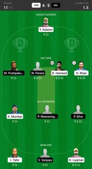 Interglobe Marine vs Sri Lions Fantasy suggestion #2