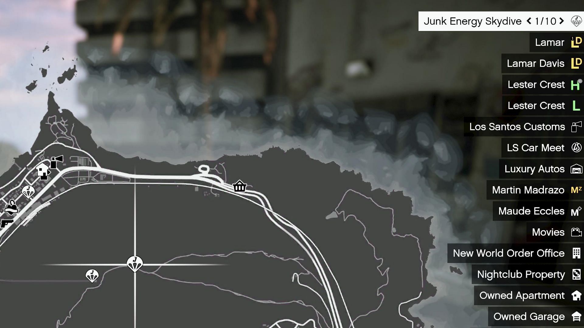 It&#039;s marked on the map for you (Image via Rockstar Games)