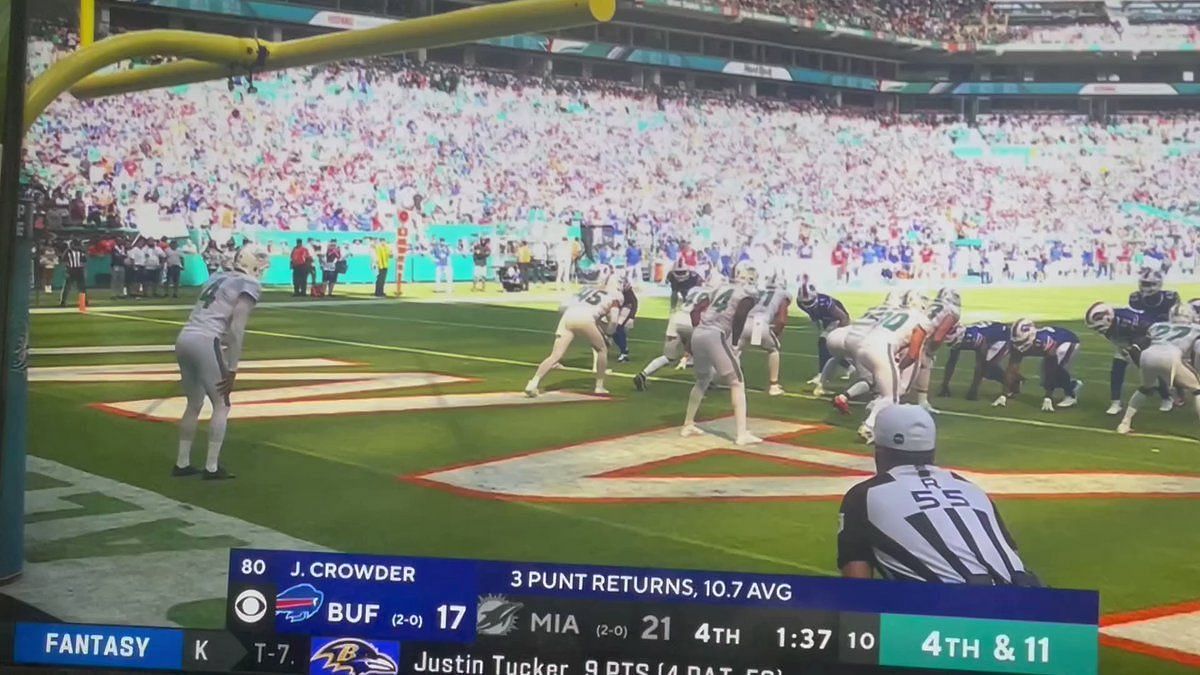 Dolphins' butt punt: Trent Sherfield's block goes viral