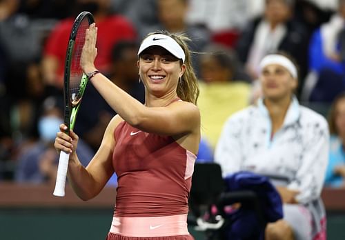 Paula Badosa at the 2022 BNP Paribas Open.