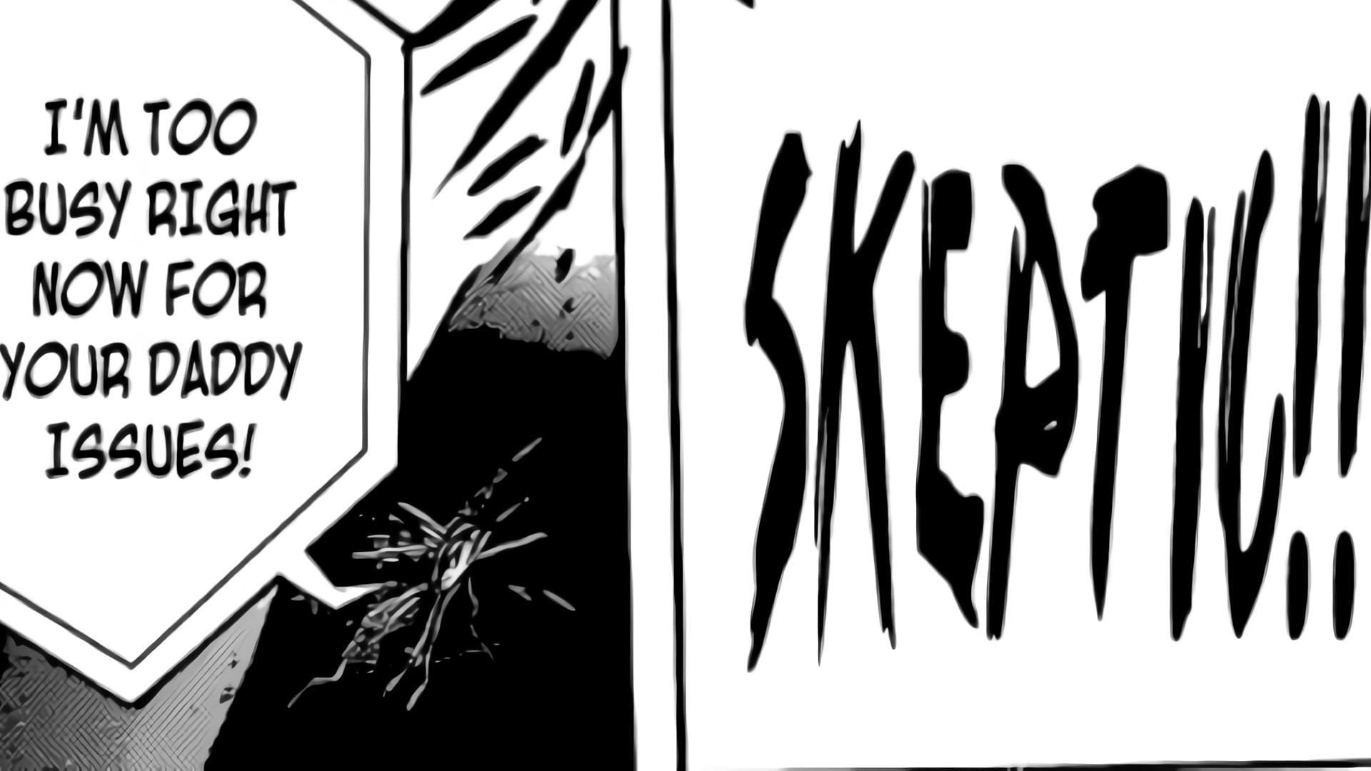 Skeptic mocking Dabi in My Hero Academia (Image via Shueisha)