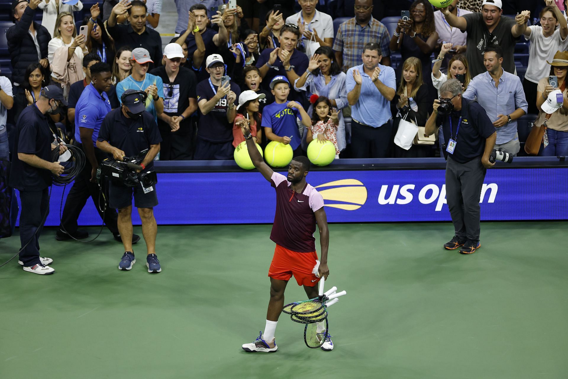 Frances Tiafoe at the 2022 US Open.