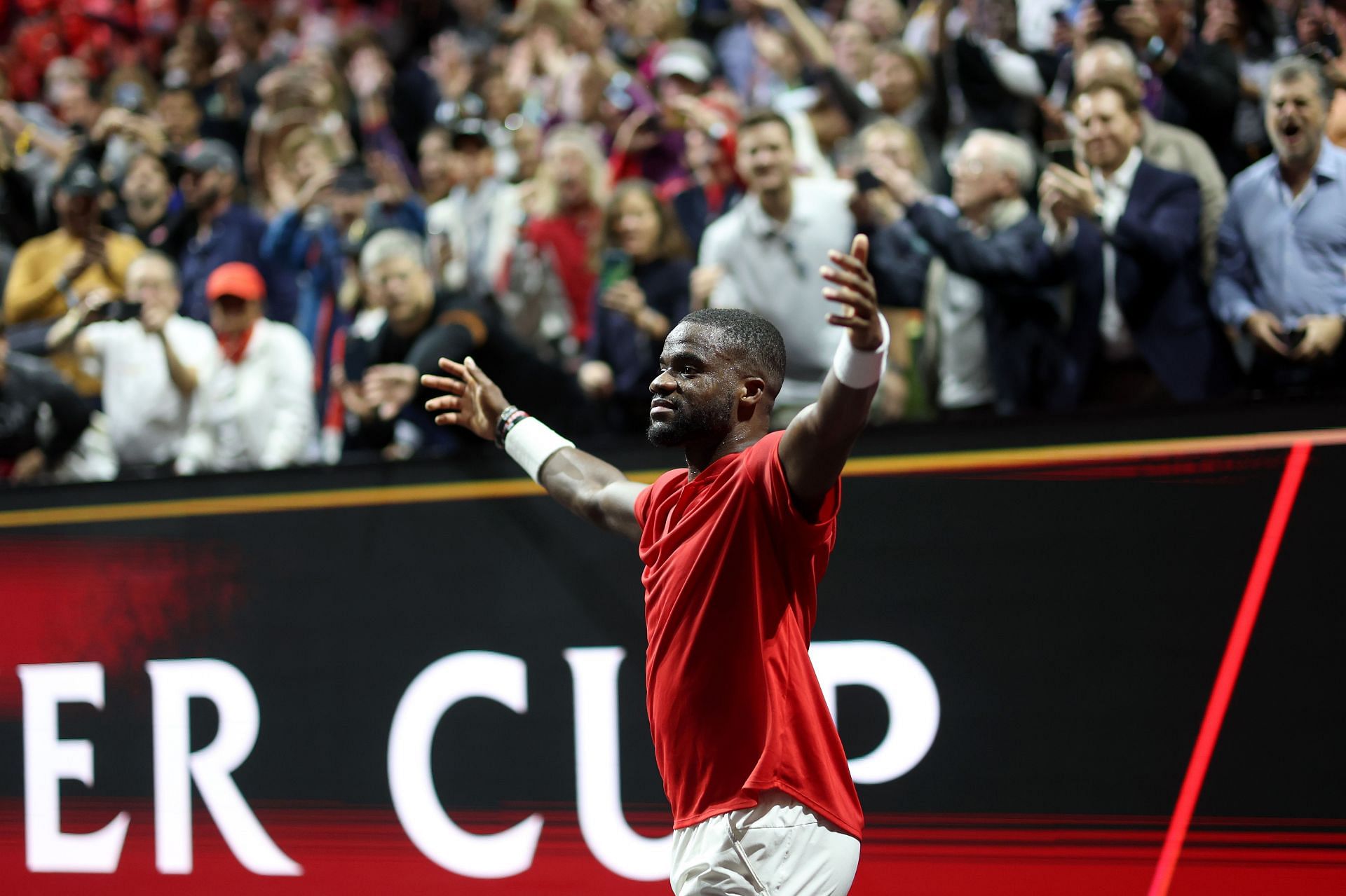 Frances Tiafoe at the 2022 Laver Cup