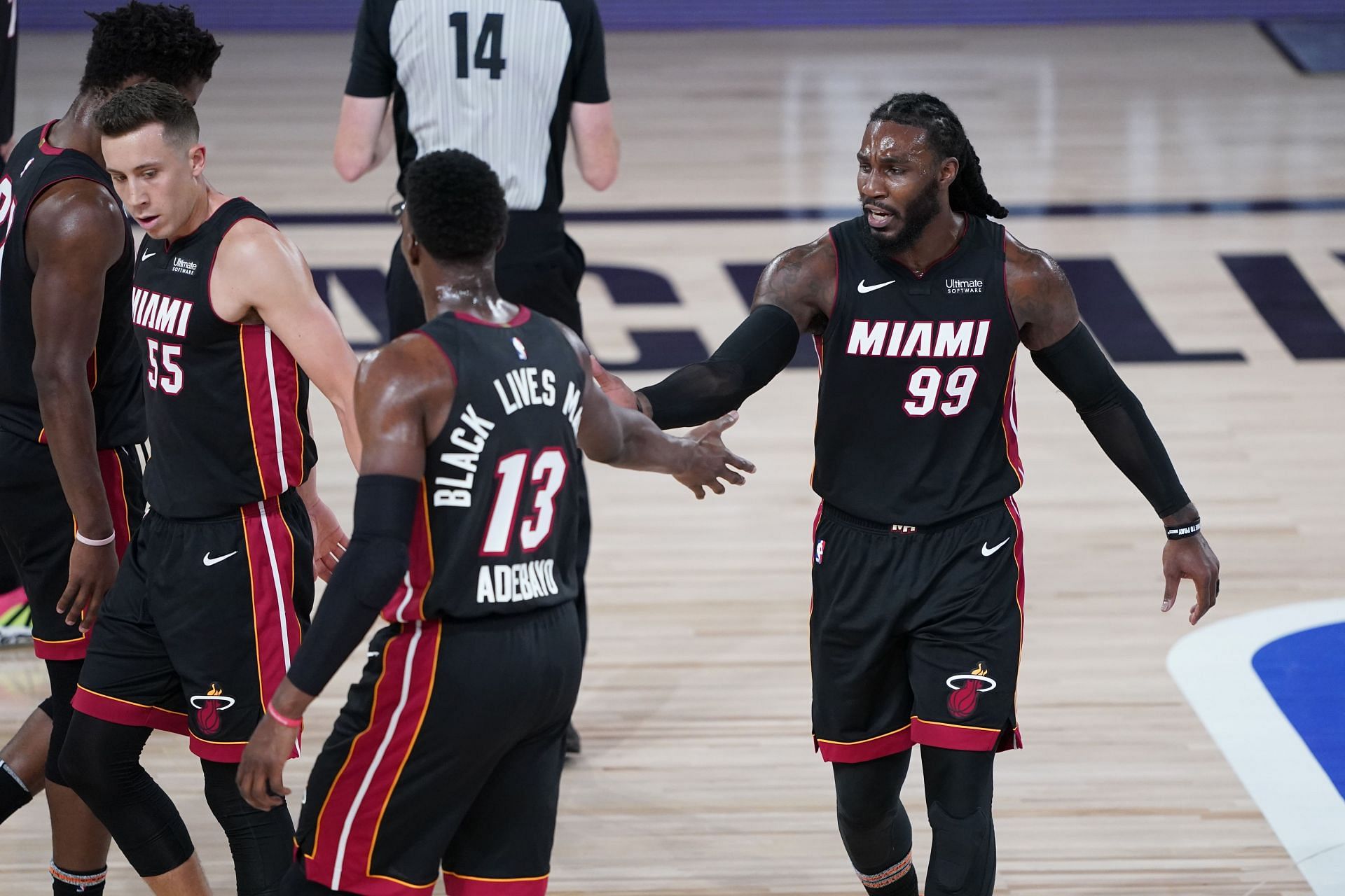 Jae Crowder (#99) in action during his time with the Miami Heat