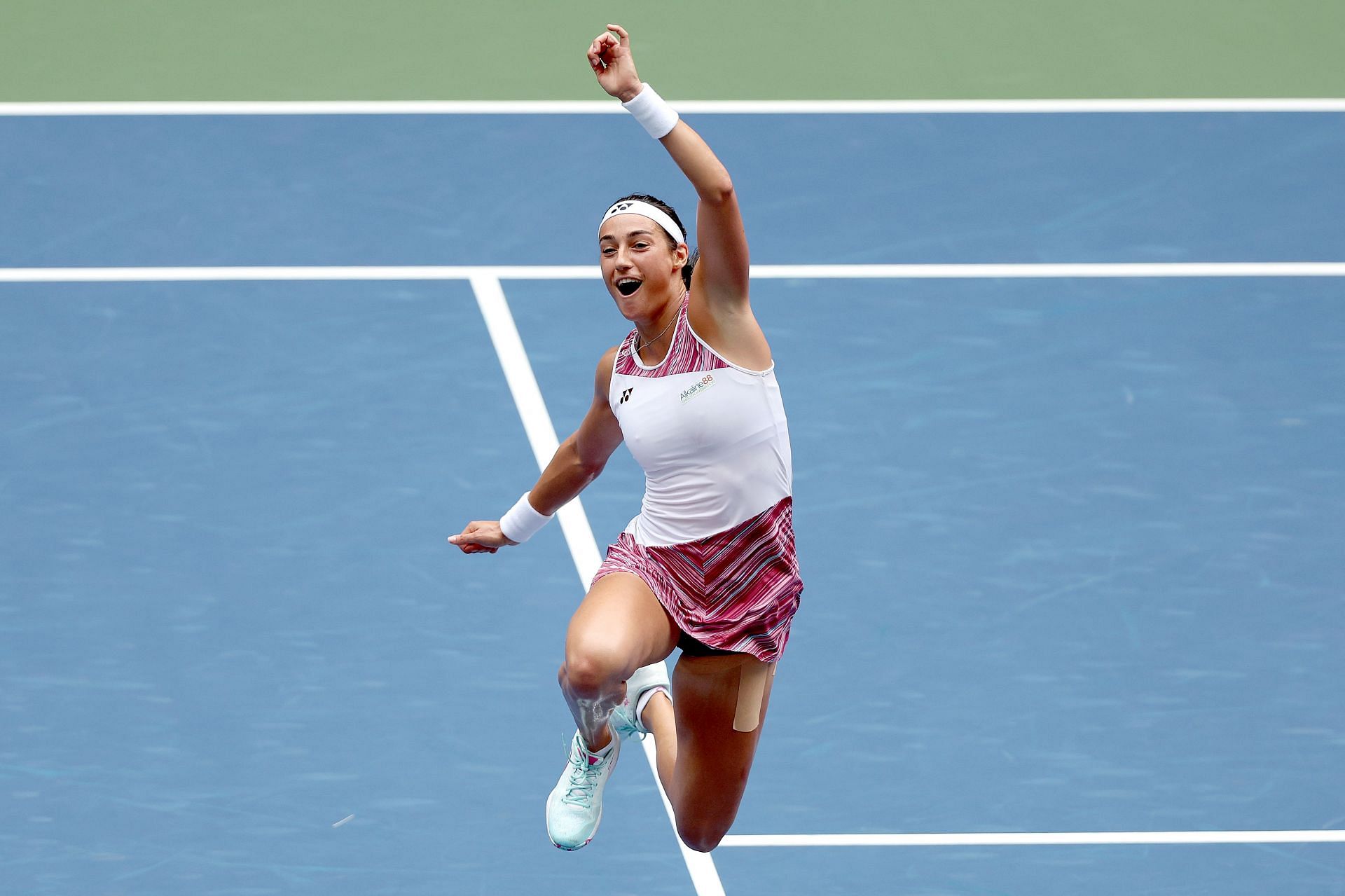 Caroline Garcia reached her second Grand Slam quarterfinal