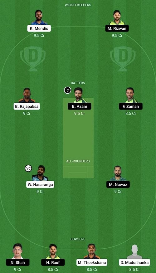 SL vs PAK Dream11 Prediction Team, Head To Head League