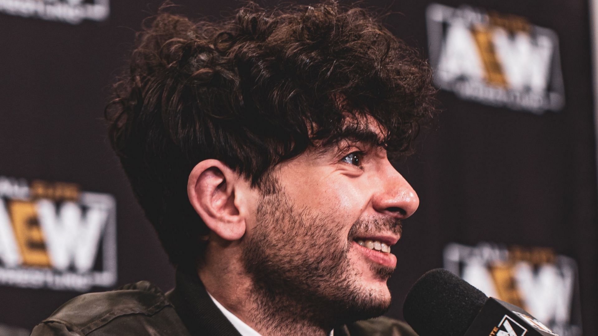 Tony Khan at the AEW Double or Nothing 2022 media scrum (credit: Jay Lee Photography)