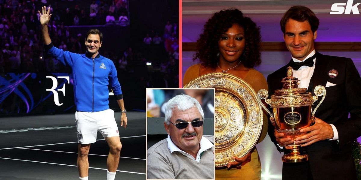 Roger Federer and Serena Williams; Robert Federer (inset)