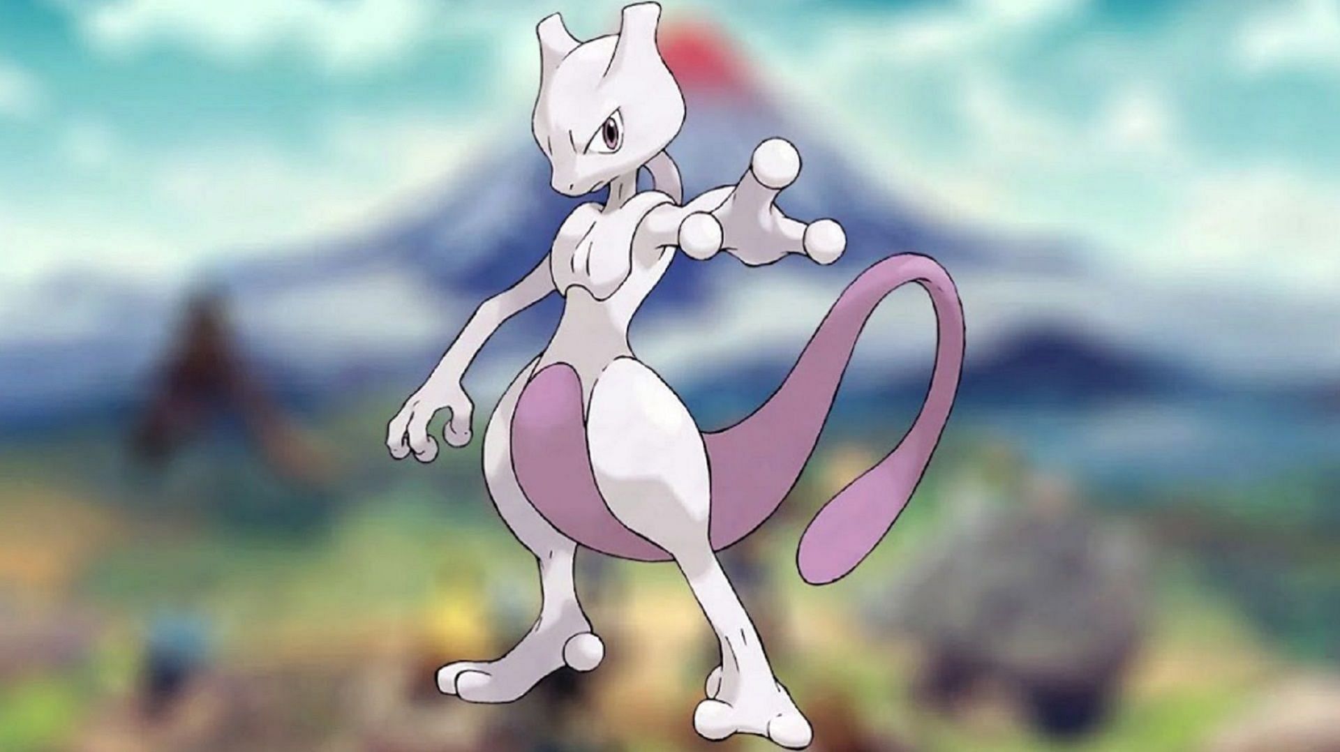 Official game artwork for Mewtwo in recent franchise titles (Image via Game Freak)