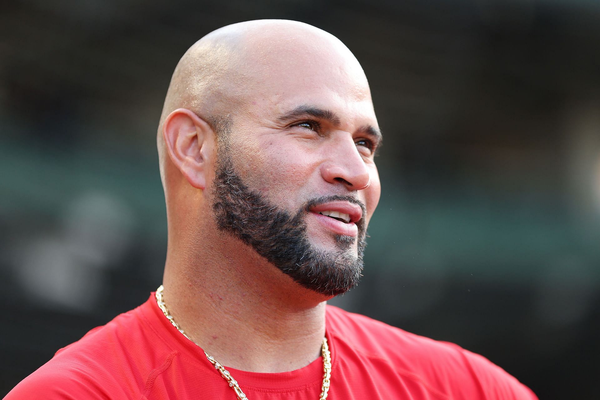 Albert Pujols looks at ARod's record eye to eye with homer 696, will he  retire in the top 3?