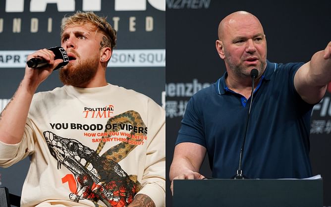 "Sounds like an ex" - Jake Paul reacts to Dana White requesting media not to ask any more questions about him
