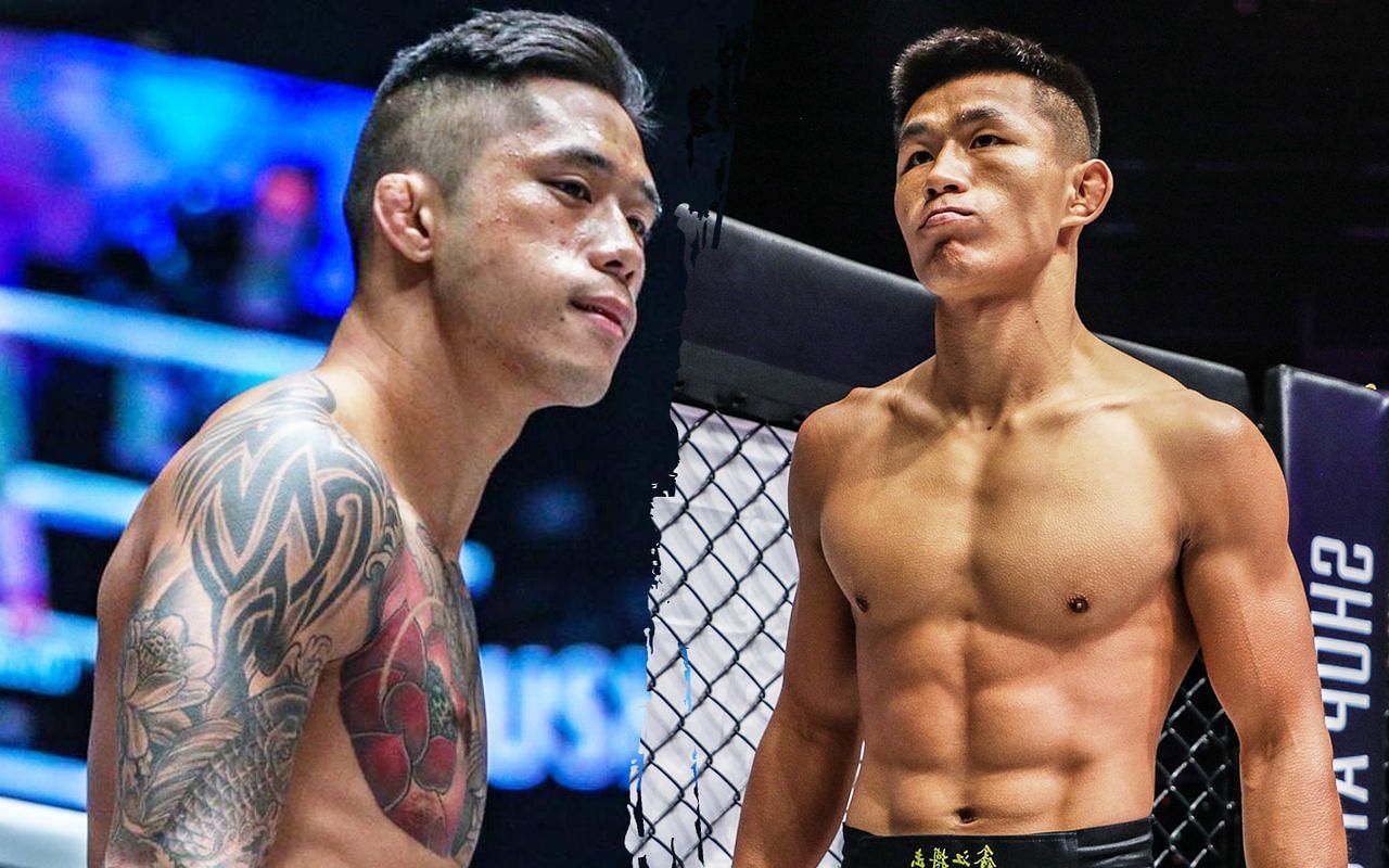 Former 2-division ONE world champion Martin Nguyen (left) has a strategy to beat newly-crowned ONE featherweight world champion Tang Kai (right). (Image courtesy of ONE)