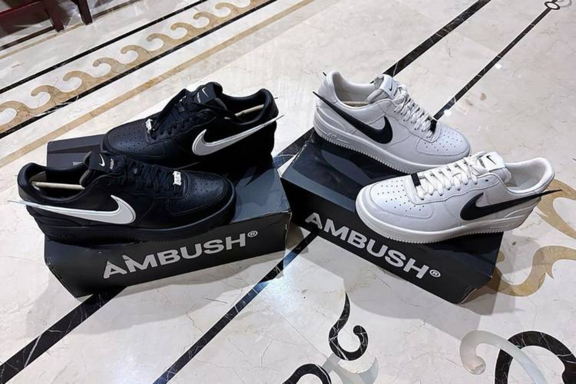 Take a look at the items offered under the latest AMBUSH x Nike Air Force 1 capsule collection (Image via Sportskeeda)