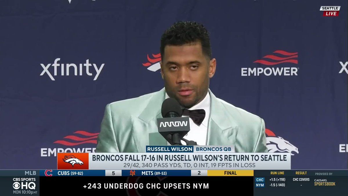 Russell Wilson downplays boos, defends decision to kick 64-yard