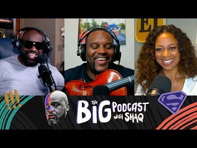 Which podcasts does Shaquille O'Neal feature on?